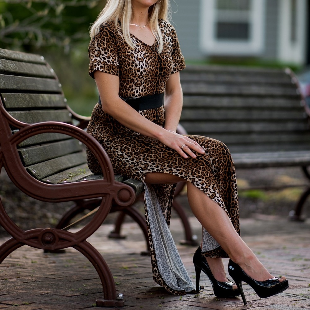 Long Leopard Dress
